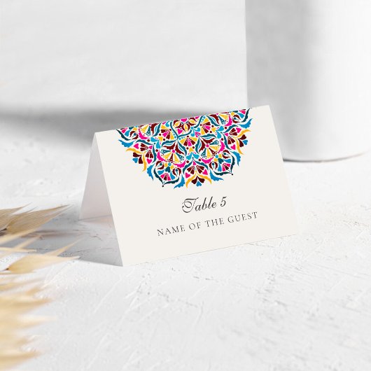 Whimsical Luxury Ivory Floral Style Border Wedding テーブルナンバー