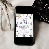 Whimsical Magic Potions Halloween Baby Shower 招待状