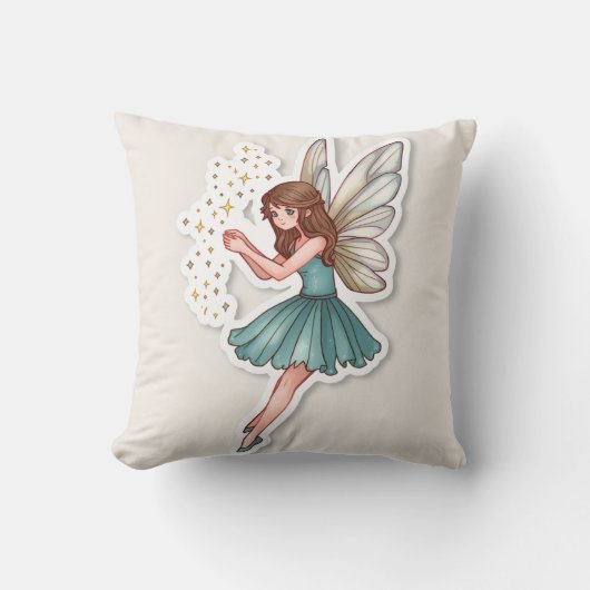 Whimsical Magical Fairy クッション (正面)