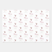 Whimsical Merry Christmas Quote Classic Christmas ラッピングペーパーシート (正面)