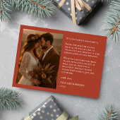 Whimsical Merry Married Calligraphy Wedding  サンキューカード