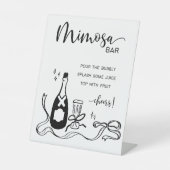 Whimsical Mimosa Bar  台座サイン (正面)