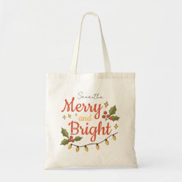 Whimsical Modern Christmas Holiday Tote Bag トートバッグ