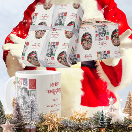 Whimsical Modern Nostalgia Christmas 2 Photo ラッピングペーパー