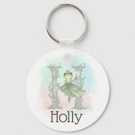 Whimsical Monogram Letter H キーホルダー