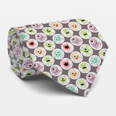 Whimsical Monsters Fun Custom Necktie Tie ネクタイ (ロール)