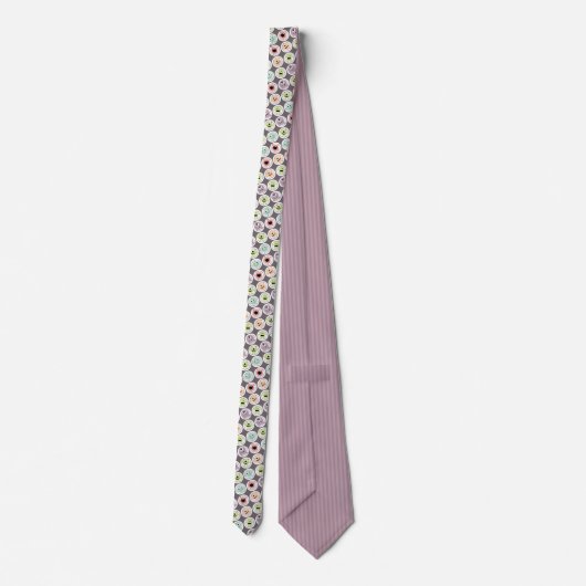 Whimsical Monsters Fun Custom Necktie Tie ネクタイ (裏面)
