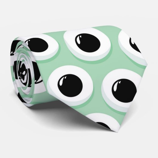 Whimsical Monsters Fun Custom Necktie Tie ネクタイ (ロール)