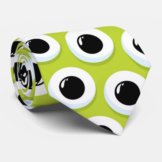 Whimsical Monsters Fun Custom Necktie Tie ネクタイ (ロール)