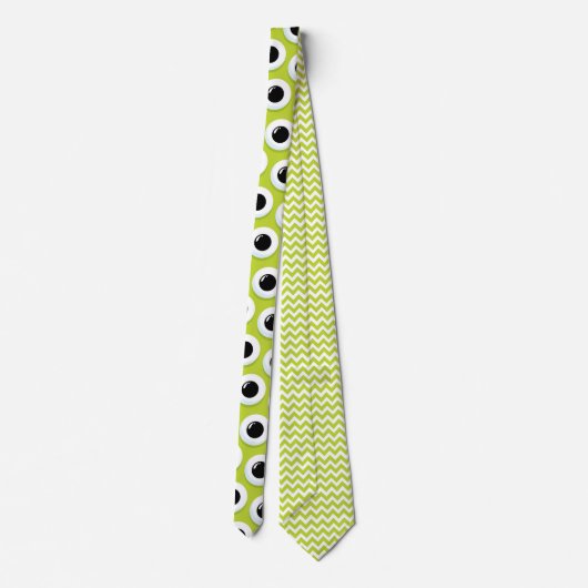 Whimsical Monsters Fun Custom Necktie Tie ネクタイ (裏面)