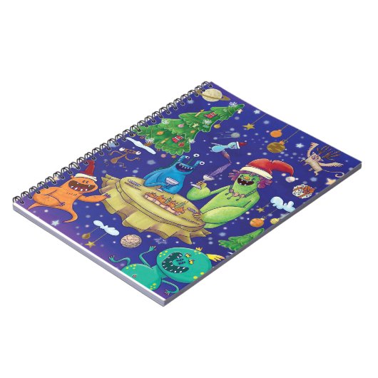 Whimsical Monsters Illustration Notebook ノートブック (左側)