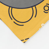 Whimsical Moon フリースブランケット (角)