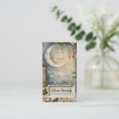 Whimsical Moon Garden Business Card 名刺 (スタンド正面)