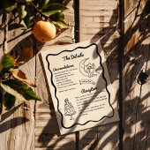 Whimsical Moon Wedding Details Enclosure Card サンキューカード