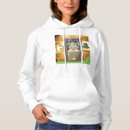 Whimsical Mouse Vendor – Cute Hat Booth Character パーカ