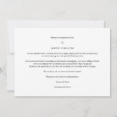 Whimsical MR & MRS Christmas Wedding Photos シーズンカード (裏面)