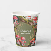 Whimsical Mushroom Baby Shower 紙コップ (裏面)
