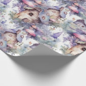 Whimsical Mushroom Cottage Pattern (5) ラッピングペーパー (角)