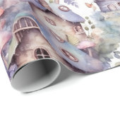 Whimsical Mushroom Cottage Pattern (5) ラッピングペーパー (ロールコーナー)