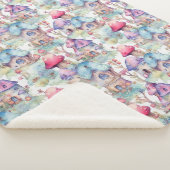 Whimsical Mushroom Cottage Pattern (6) シェルパブランケット (3/4)