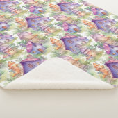 Whimsical Mushroom Cottage Pattern (7) シェルパブランケット (3/4)