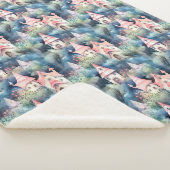Whimsical Mushroom Cottage Pattern (8) シェルパブランケット (3/4)