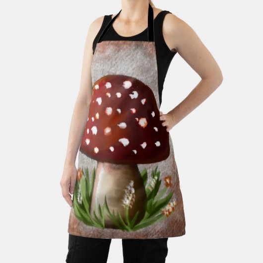 Whimsical Mushroom & Fungi Motif – Nature-Inspired エプロン (インサイチュ)