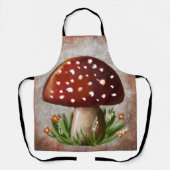 Whimsical Mushroom & Fungi Motif – Nature-Inspired エプロン (正面)