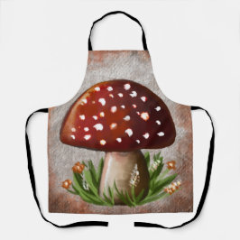 Whimsical Mushroom & Fungi Motif – Nature-Inspired エプロン