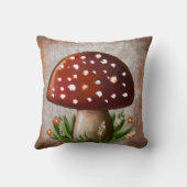Whimsical Mushroom & Fungi Motif – Nature-Inspired クッション (裏面)