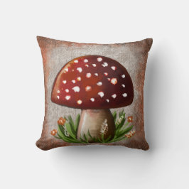 Whimsical Mushroom & Fungi Motif – Nature-Inspired クッション