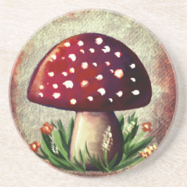 Whimsical Mushroom & Fungi Motif – Nature-Inspired コースター