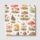 Whimsical Mushroom Pattern – Vintage Botanical  ゲストブック (正面)