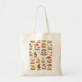 Whimsical Mushroom Pattern – Vintage Botanical  トートバッグ