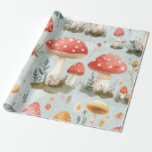 Whimsical Mushroom Wrapping Paper ラッピングペーパー (アンロールド)
