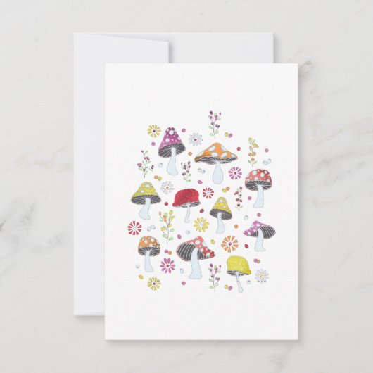 Whimsical Mushrooms 招待状 (正面)