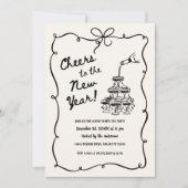 Whimsical New Year's Eve Party 招待状 (正面)