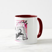 Whimsical Night Scene Mug Perfect for Soccer Lover マグカップ (正面右)