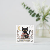 Whimsical noir cat framed by red mushrooms and pal エンクロージャーカード (スタンド正面)