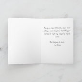 Whimsical Nordic Santa on a Moose Happy New Year  シーズンカード (内部)