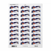 Whimsical Nordic Village & Winter Fairy Address ラベル (フルシート)