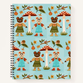 Whimsical notebook design with cartoon  ノートブック