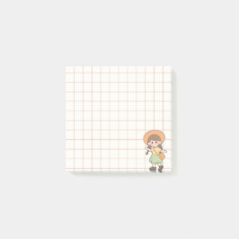 Whimsical Notebook Girl Art Collection ポストイット