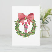 Whimsical Nutcracker Christmas Wreath 招待状 (スタンド正面)