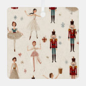 Whimsical Nutcraker Christmas Ornament メタルオーナメント (正面)