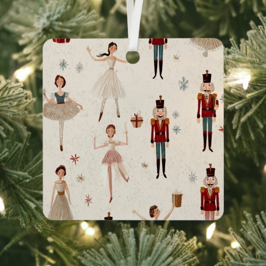 Whimsical Nutcraker Christmas Ornament メタルオーナメント (インサイチュ)