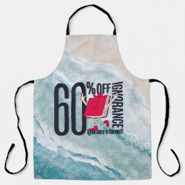 Whimsical Ocean Waves 60 Percent Off Ignorance All エプロン