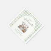 Whimsical Off the Market Farmer Bridal Shower スタンダードカクテルナプキン (角)