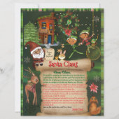 Whimsical Official Letter from Santa Desk with Elf (正面)