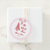 Whimsical Oh What Fun Girl 1st Birthday Party フェイバータグ (インサイチュ)